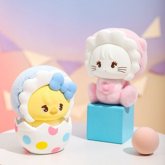 MIKKO FURRY Flocked Blind Box Figure | Cute Baby Animal Series Collectible Toy
