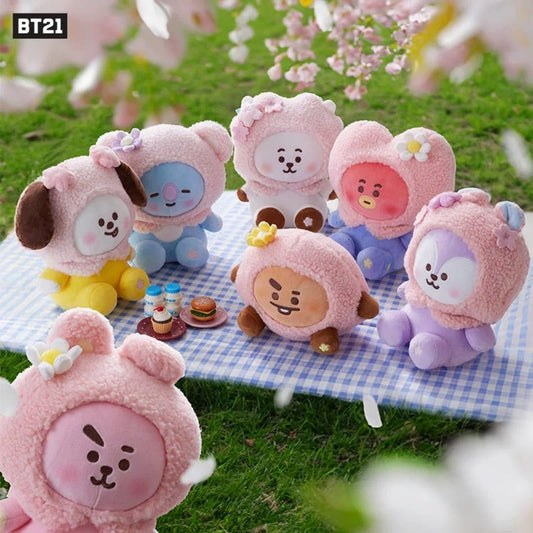 Official BT21 Sakura Plush Doll 20cm – Cherry Blossom Spring Edition
