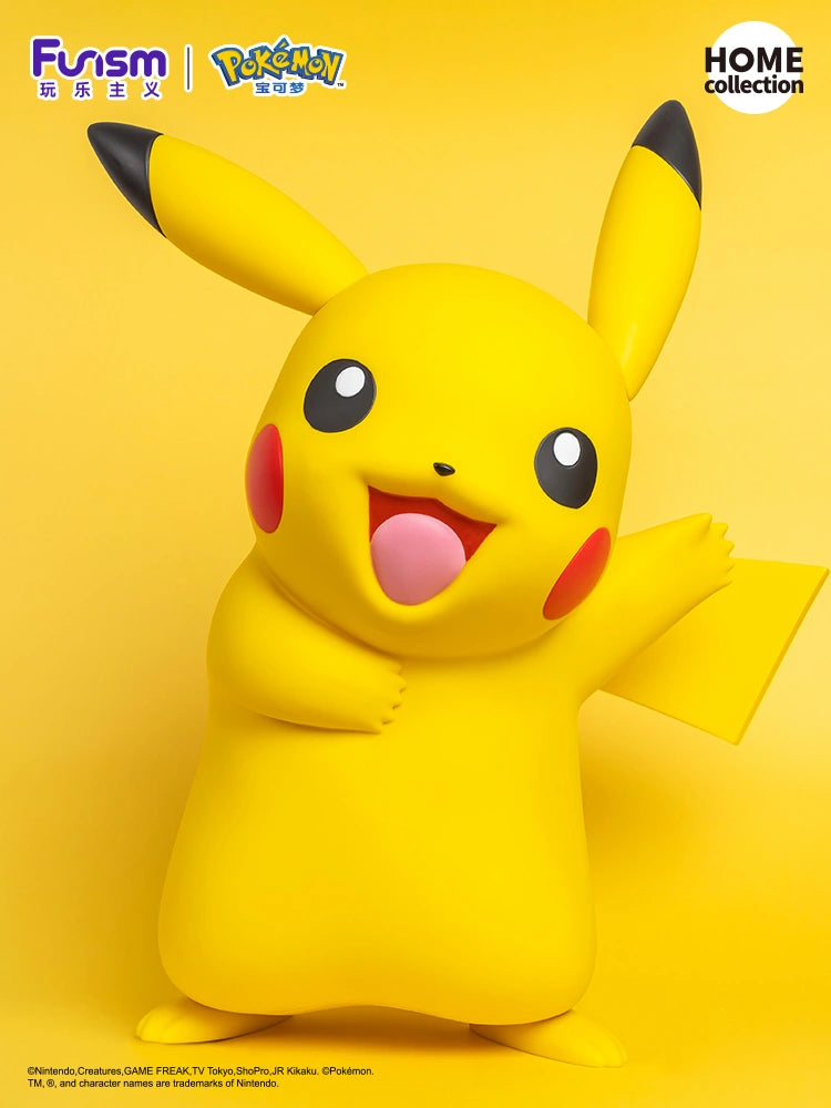 FUNISM Pokémon - Giant Pikachu Soft Vinyl Figure - 19.7 inches Life-Size Model