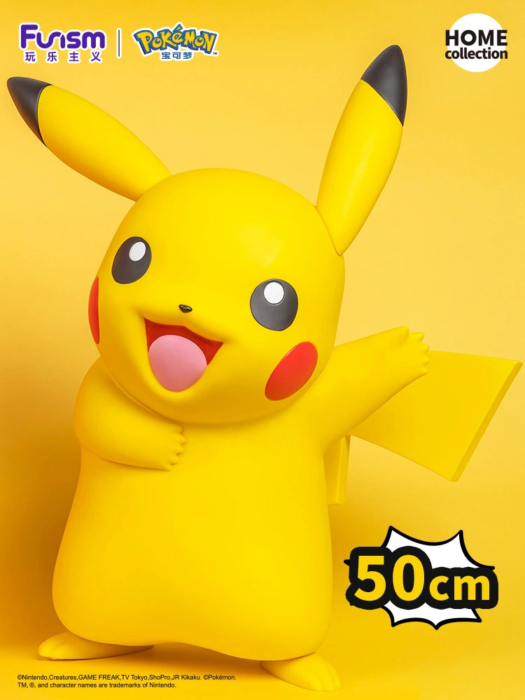 FUNISM Pokémon - Giant Pikachu Soft Vinyl Figure - 19.7 inches Life-Size Model