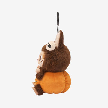 POP MART Happy Halloween Party Series LABUBU Sitting Pumpkin Vinyl Plush Pendant