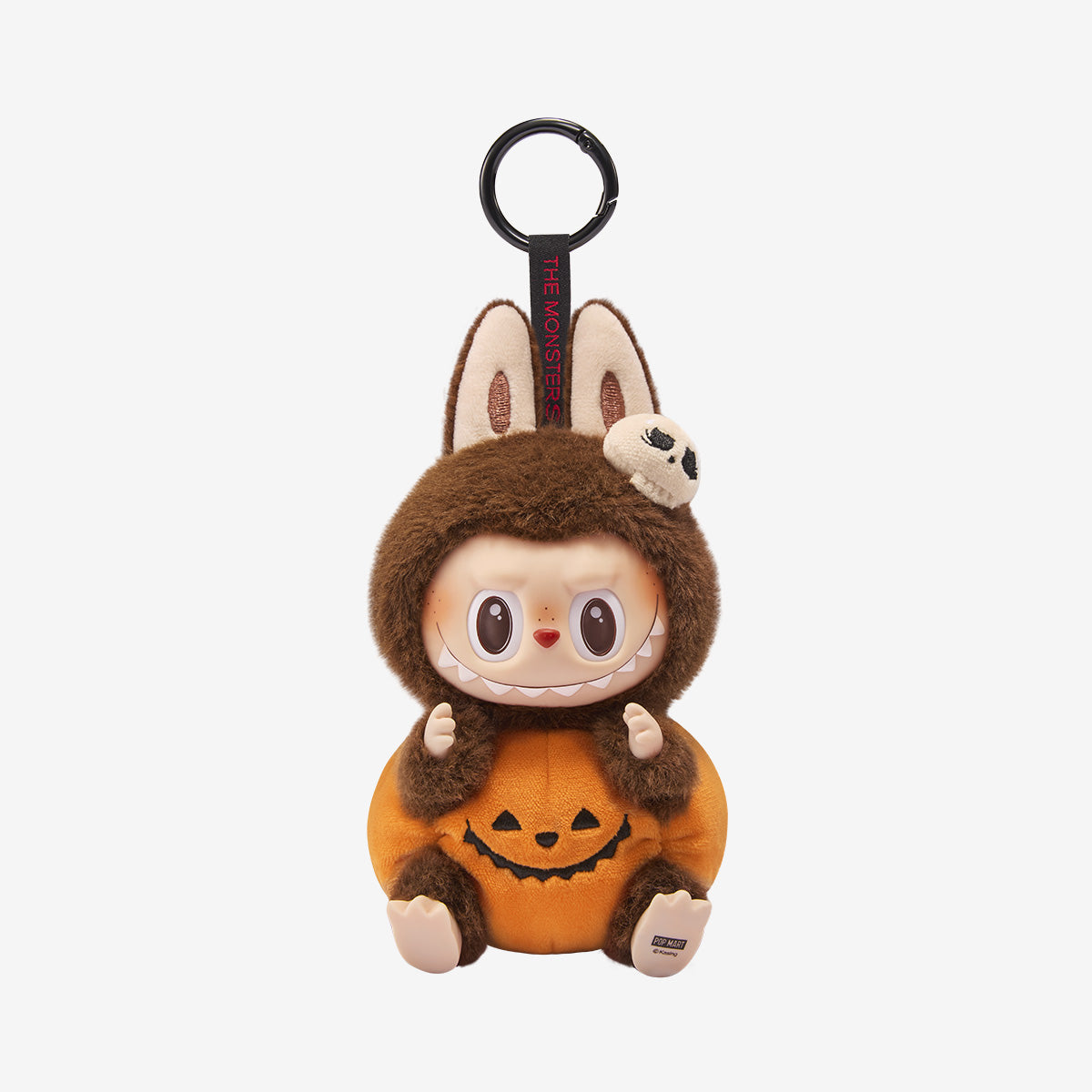 POP MART Happy Halloween Party Series LABUBU Sitting Pumpkin Vinyl Plush Pendant