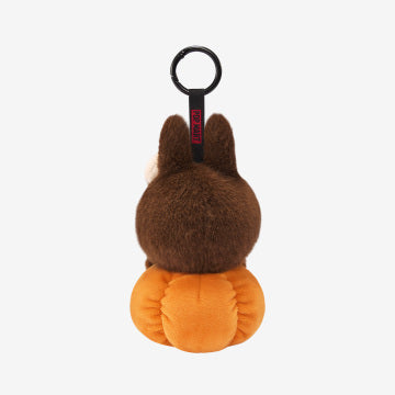 POP MART Happy Halloween Party Series LABUBU Sitting Pumpkin Vinyl Plush Pendant