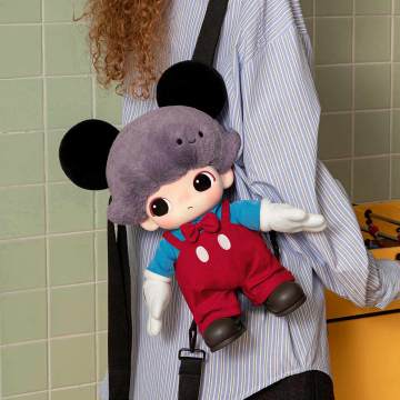 POP MART DIMOO WORLD × DISNEY Series-Mickey Vinyl Plush Bag 100% Authentic