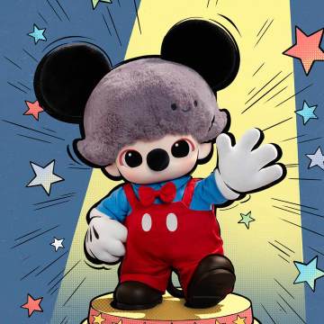 POP MART DIMOO WORLD × DISNEY Series-Mickey Vinyl Plush Bag 100% Authentic
