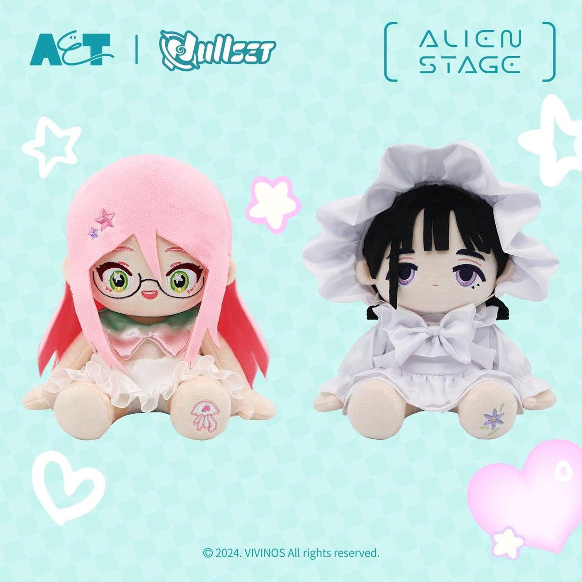 Alien Stage NULLSET Sitting Plush Doll — 8.1 in