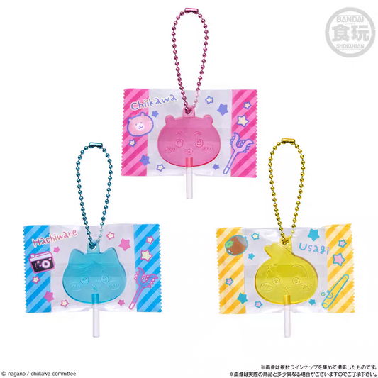 BANDAI Chiikawa Candy Charms Gummy Blind Bag Lollipop Keychain
