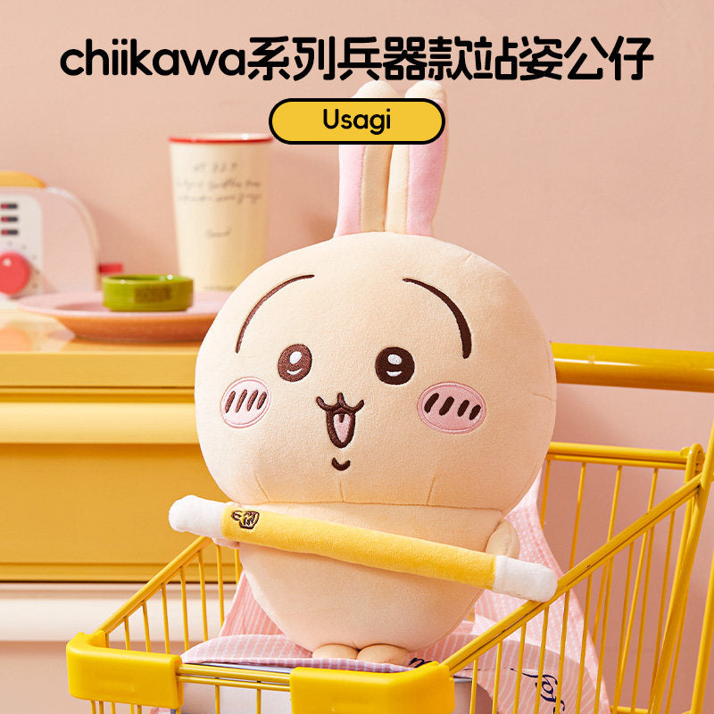 MINISO x Chiikawa Weapon Standing Plush Doll Usagi Hachiware Chiikawa