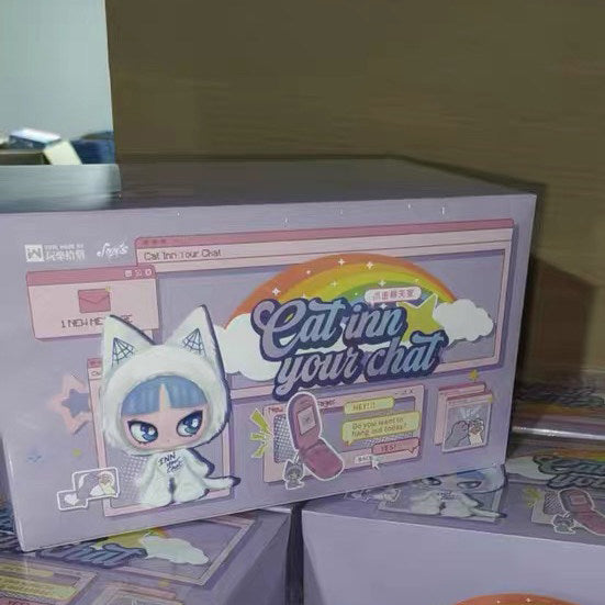 INN Cat Inn Your Chat Plush Vinyl Keychain Blind Box 15cm 6+1 Secret US Ship