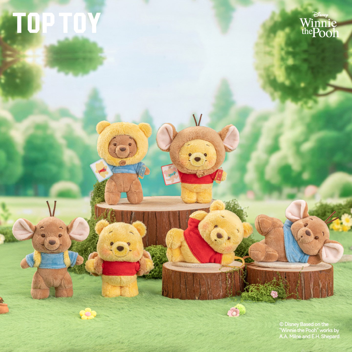 「非売品」Disney Winnie the Pooh ストラップ まとめ売り TOPTOY Disney Winnie the Pooh & Roo Plush Keychain Blind Box