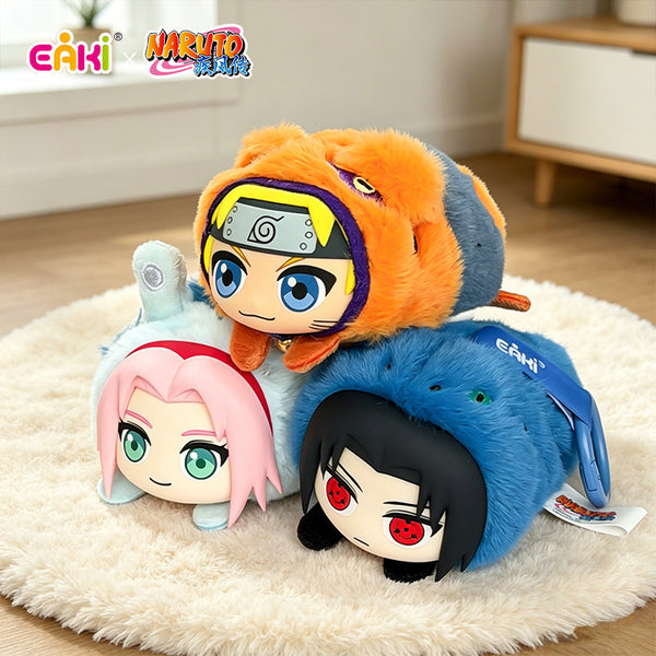 Naruto Shippuden Cute Beast Lying Party Plush Blind Box Keychain