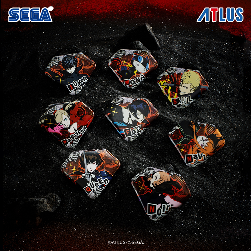 SEGA ATLUS Persona 5 Royal Type E Tin Badge Blind Box