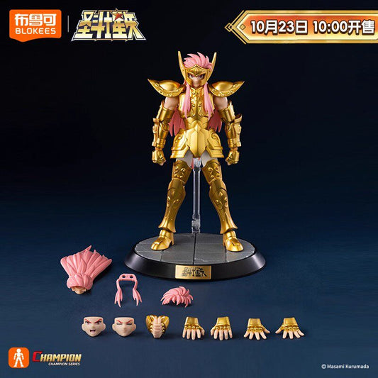 Blokees Saint Seiya Champion Class 08 Aquarius Camus 5.6-Inch Poseable Model Kit