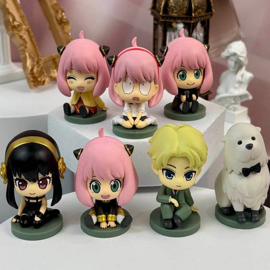 EAKI SPY x FAMILY Sitting Series Collectible Figure Blind Box