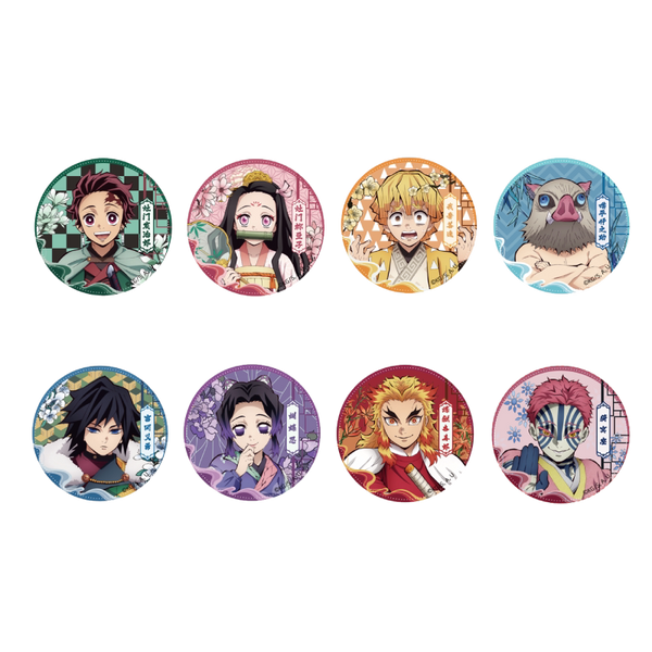 Demon Slayer Chinese Style Tin Badge Blind Box