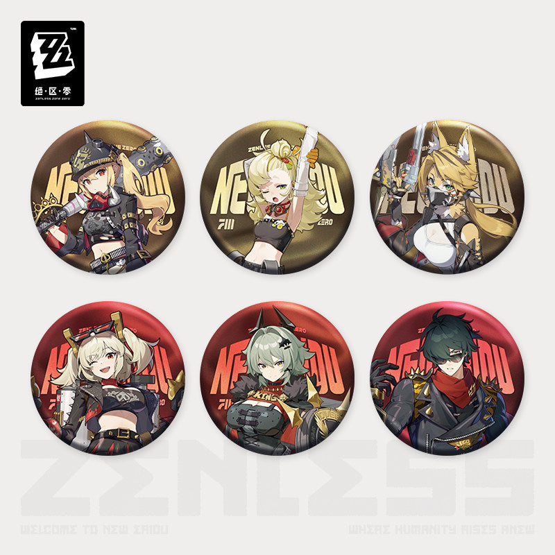 Zenless Zone Zero Sons of Calydon Portrait Series Tinplate Badge
