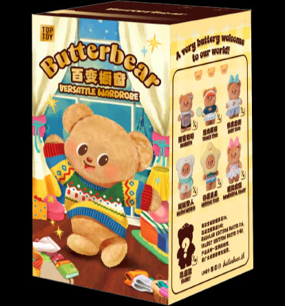 TOP TOY Butterbear Versatile Wardrose Plush Keychains Gift Blind Box