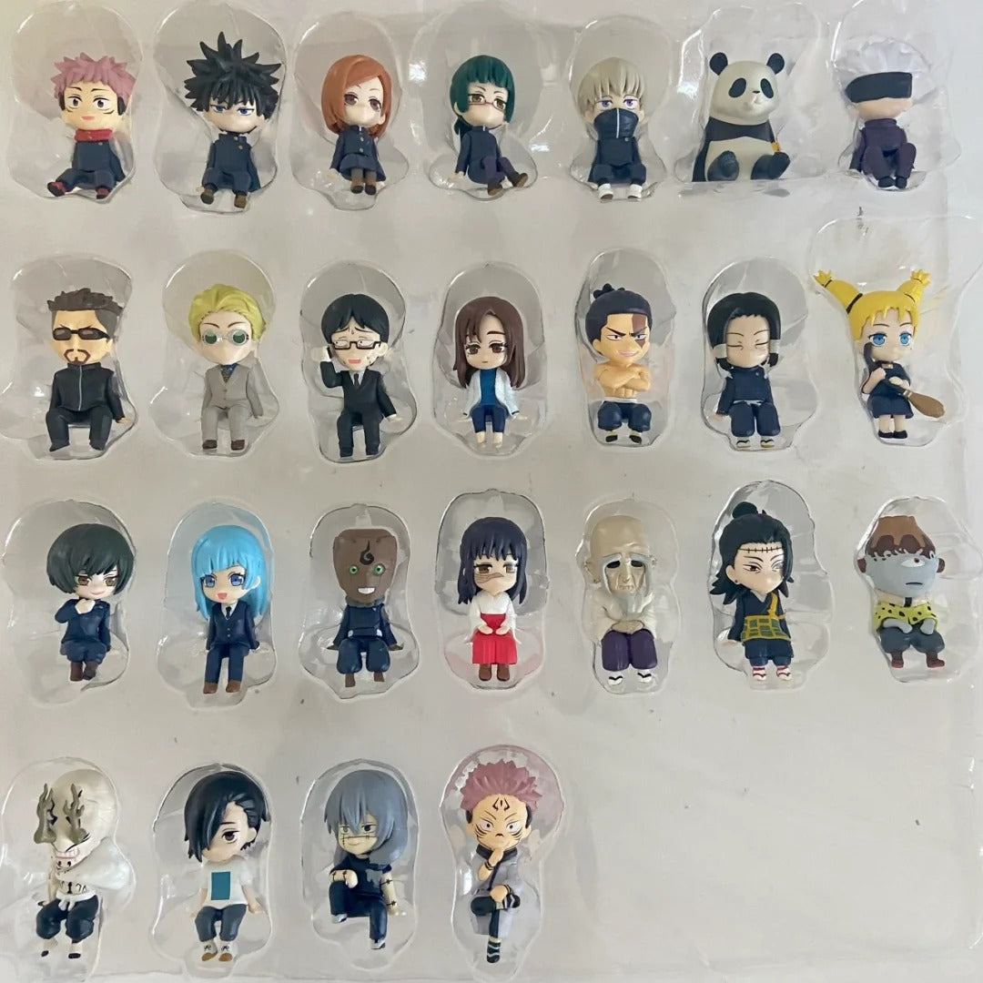 KITAN Jujutsu Kaisen Sitting Mini Figure 25-Piece Collectible Set Officially Licensed