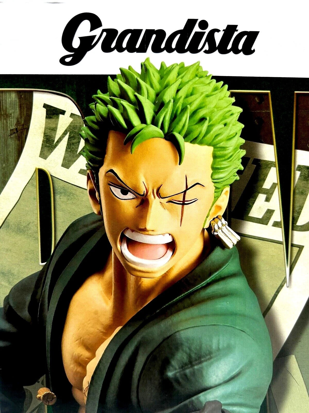 Banpresto One Piece Grandista Roronoa Zoro Figure 8.7" Authentic Japan Import