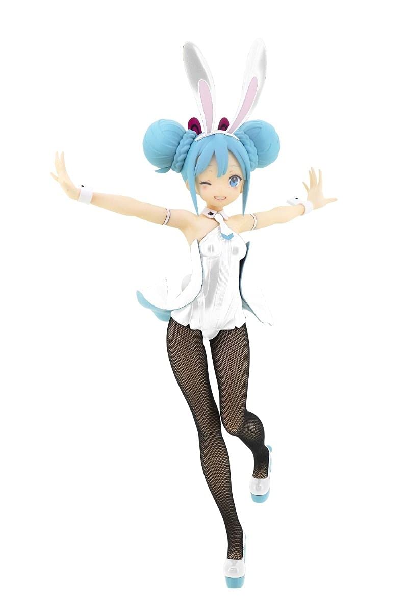 Authentic FURYU Hatsune Miku BiCute Bunnies White Ver. Figure – US Ship