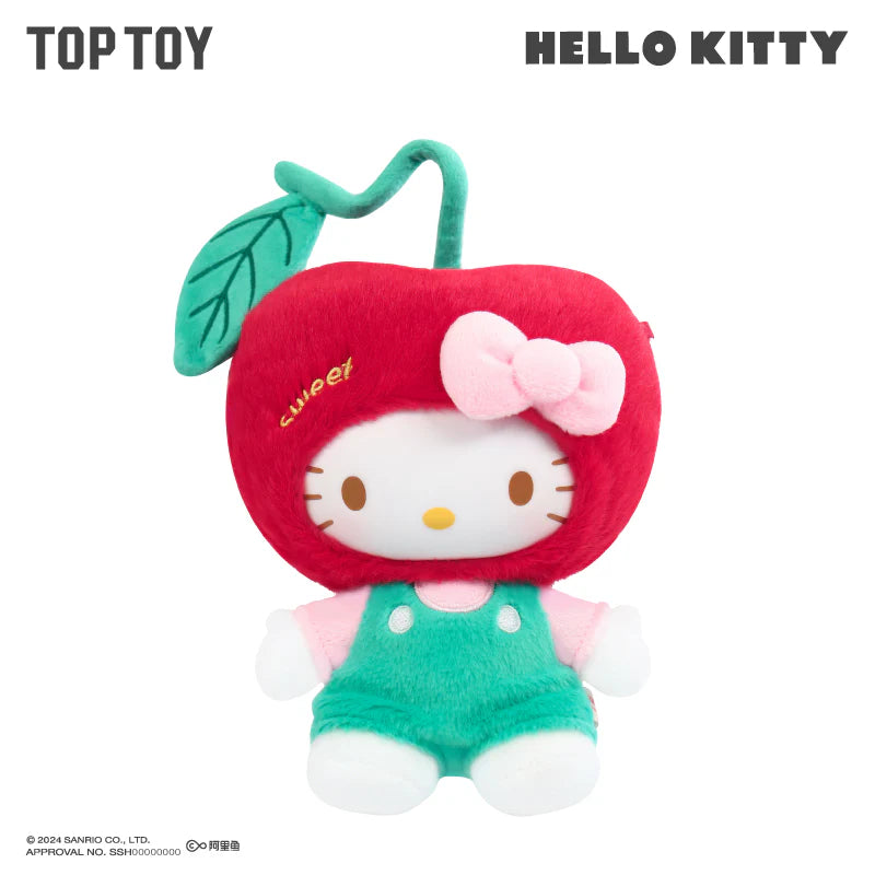 TOP TOY × Sanrio Hello Kitty Cherry Vinyl Plush 7" – Box Damage Discount