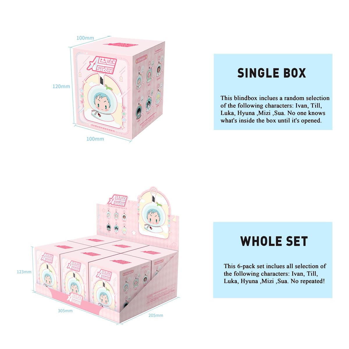Alien Stage Teruterubozu Series Mystery Blind Box Plush Keychains Chibi Bag Charms
