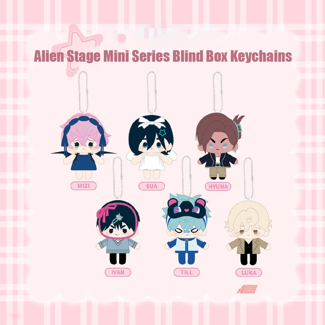 Alien Stage Mini Plush Blind Box Keychain Collectible Chibi Plush Bag Charm