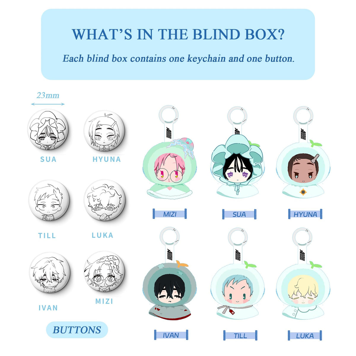 Alien Stage Teruterubozu Plush Keychain Blind Box