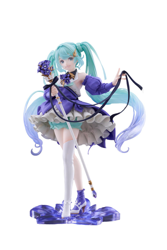 Taito Hatsune Miku AMP+ Figure - Birthday 2024 Flower Ver. Box Damaged