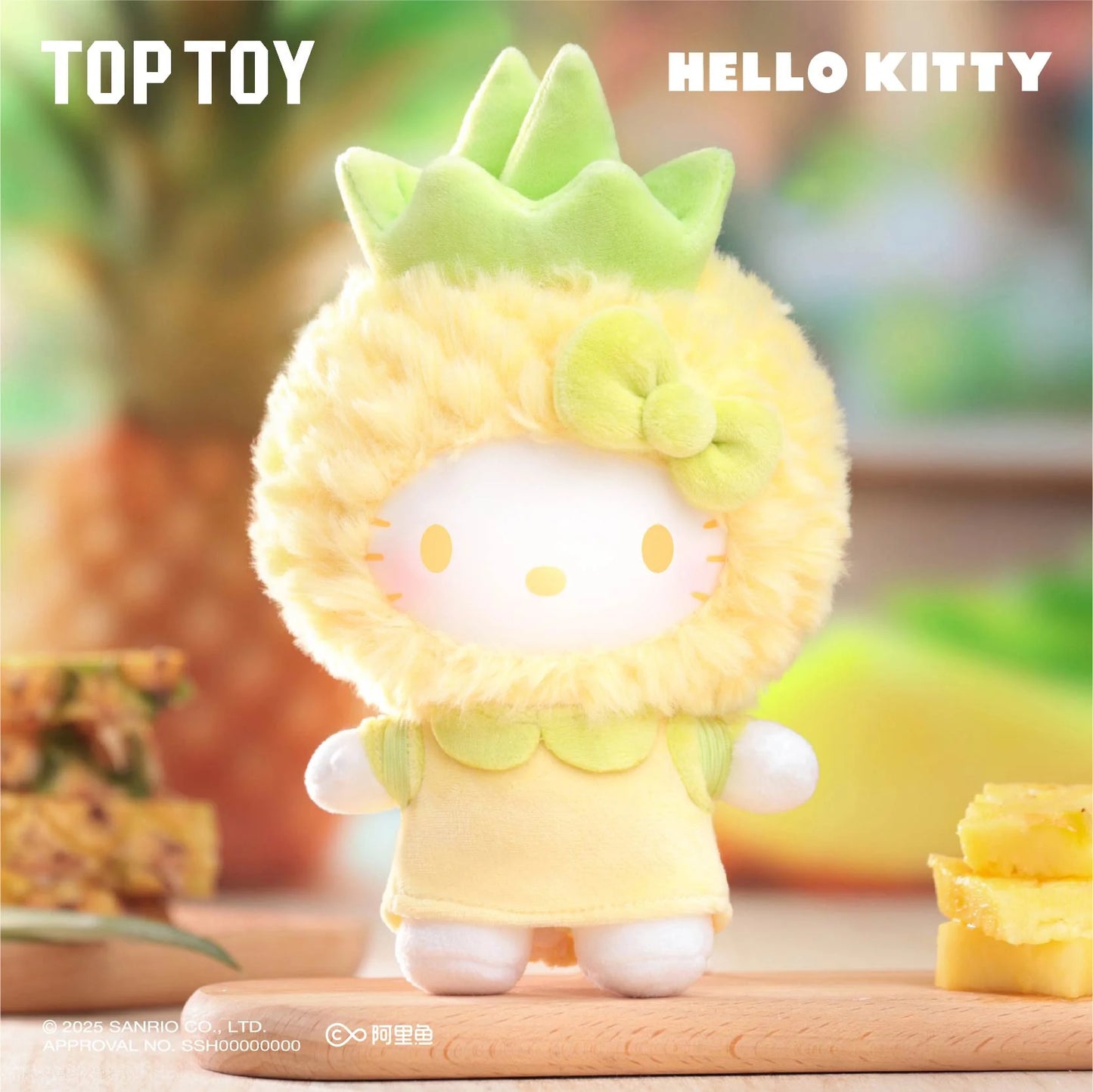 TOP TOY Hello Kitty Fruity Paradise Vinyl Plush Keychain Gift Blind Box