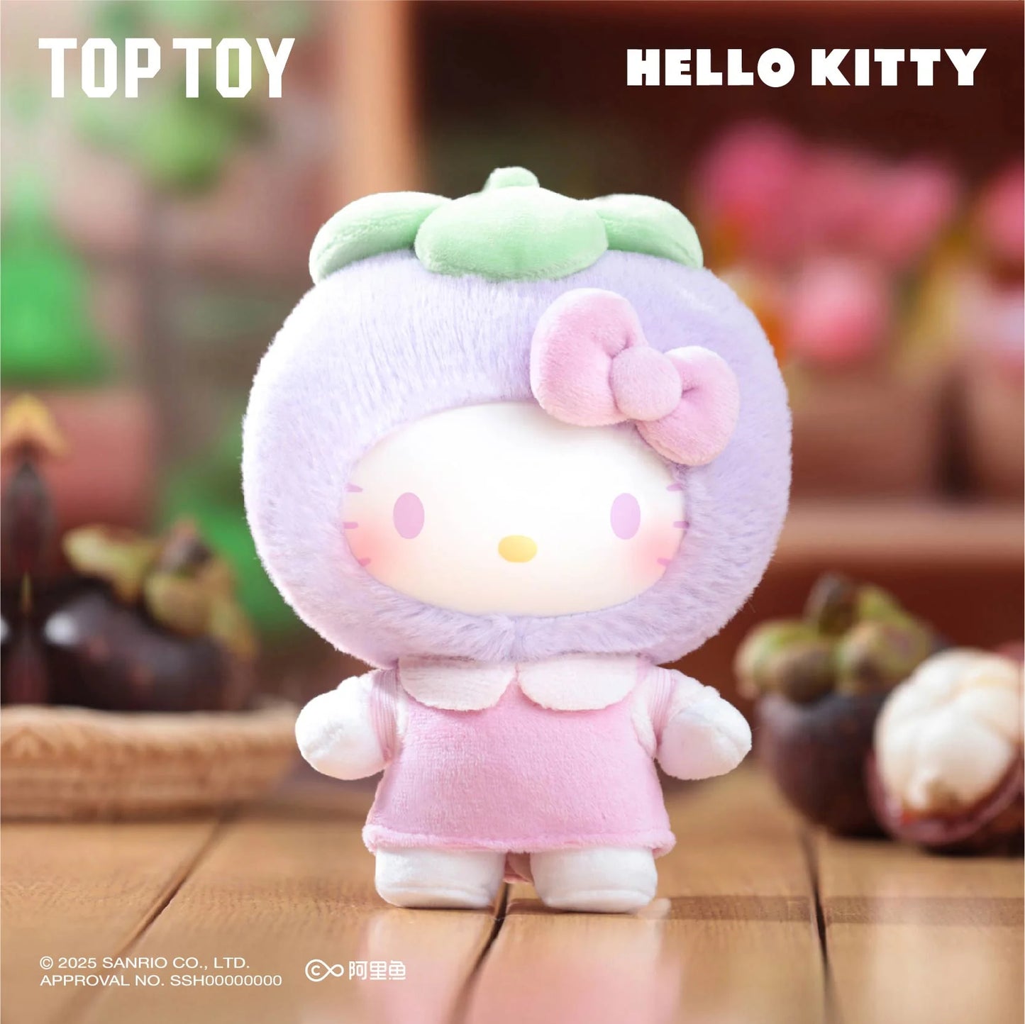 TOP TOY Hello Kitty Fruity Paradise Vinyl Plush Keychain Gift Blind Box