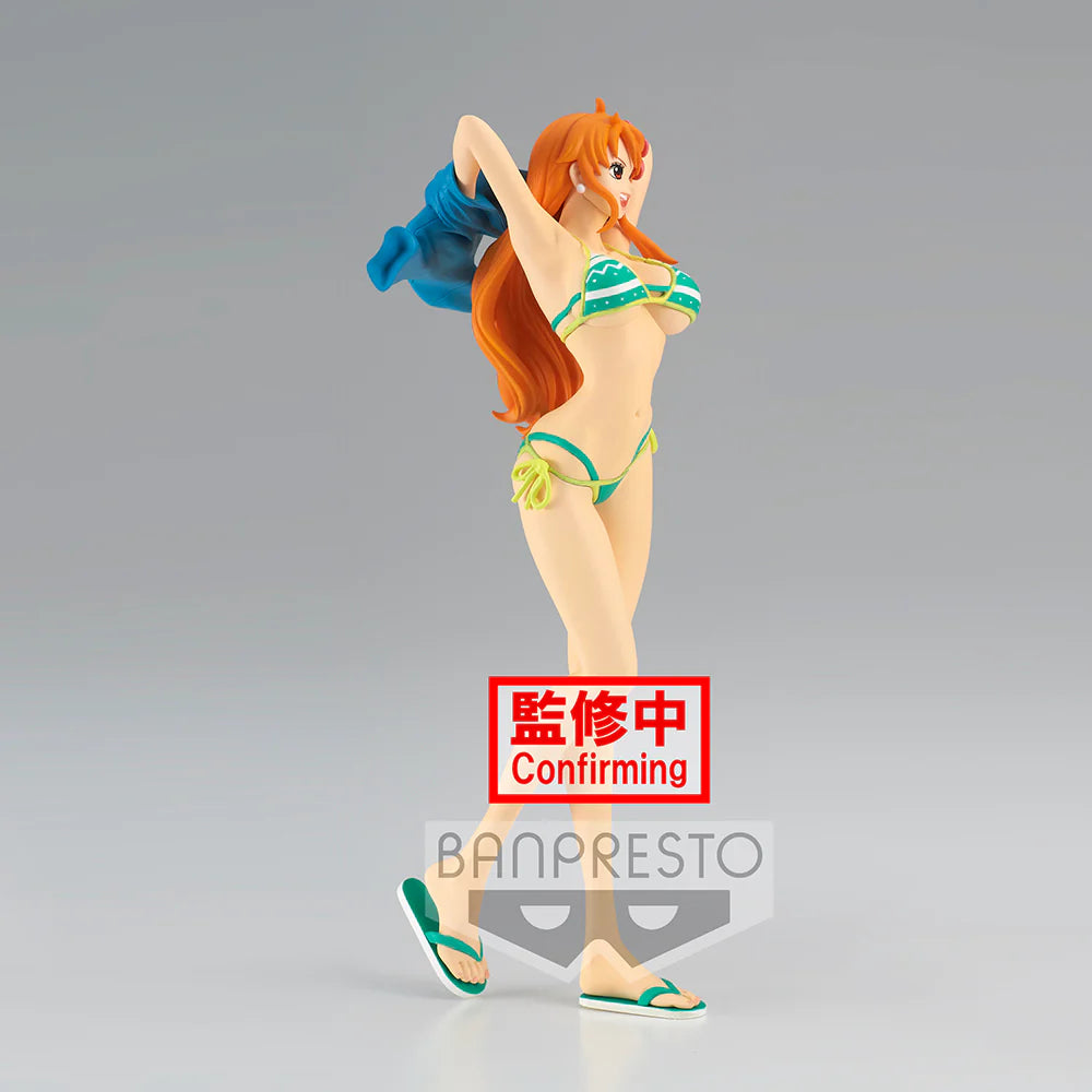 BANPRESTO ONE PIECE - GRANDLINE GIRLS ON VACATION - NAMI - A:Green ver. - OtakuPop
