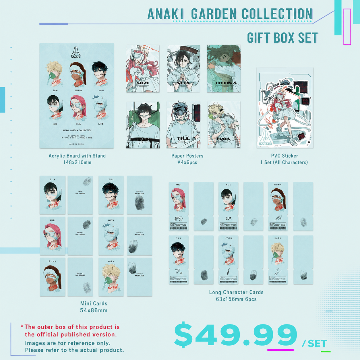 ANAKI Garden Collection Gift Box Set – Posters, Stickers & Cards