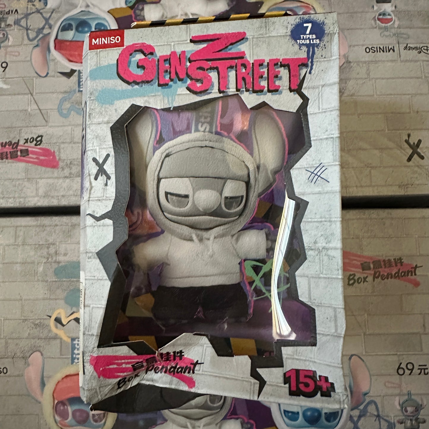 Disney x Miniso Stitch GenZ Street Series Blind Box Keychain Figure 100% Authentic