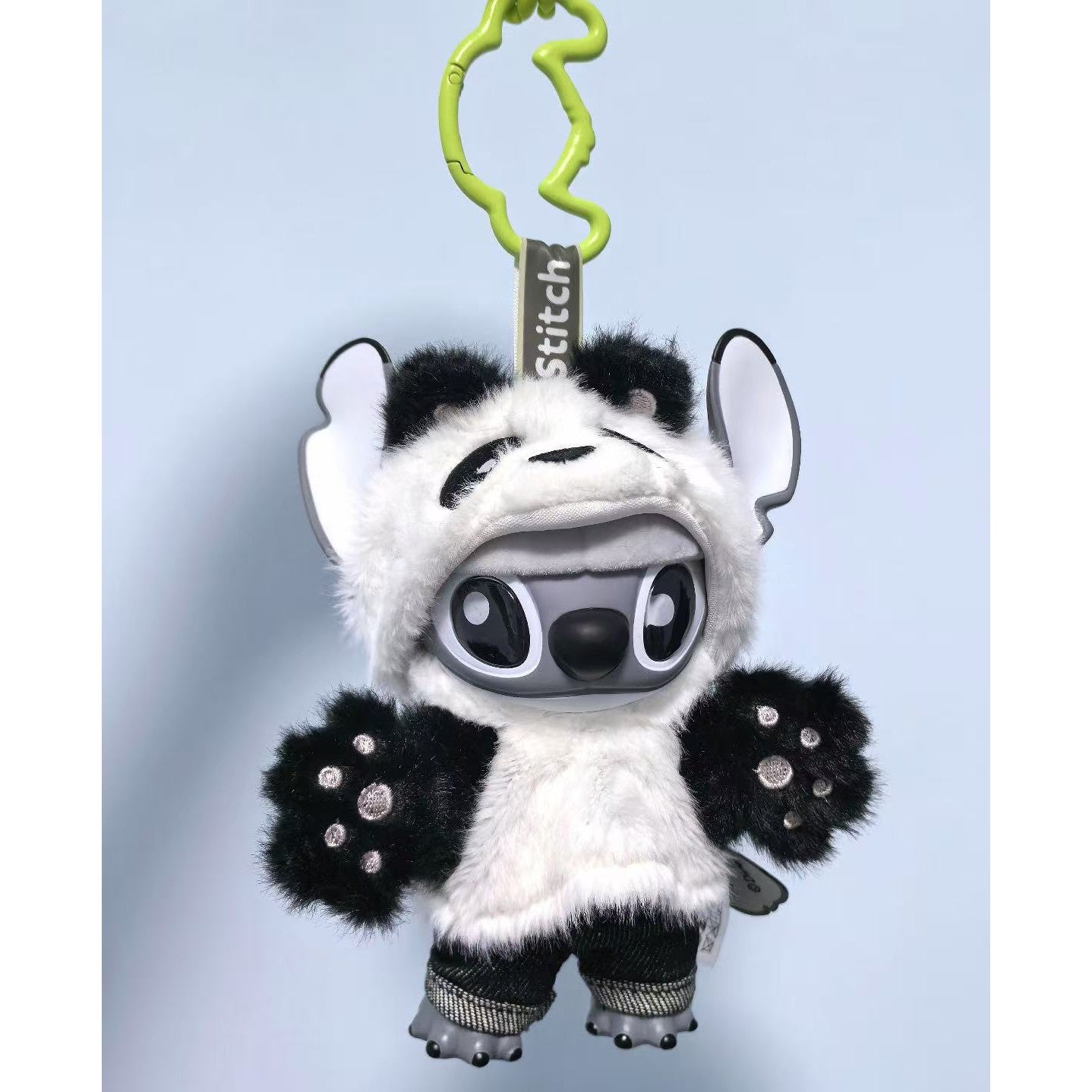 MINISO Disney Stitch GenZ Street Panda Plush Keychain 6.1" Vinyl Limited