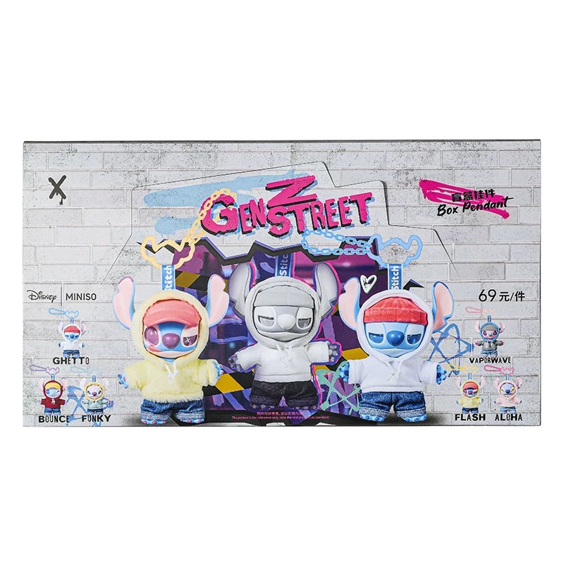 Disney x Miniso Stitch GenZ Street Series Blind Box Keychain Figure 100% Authentic