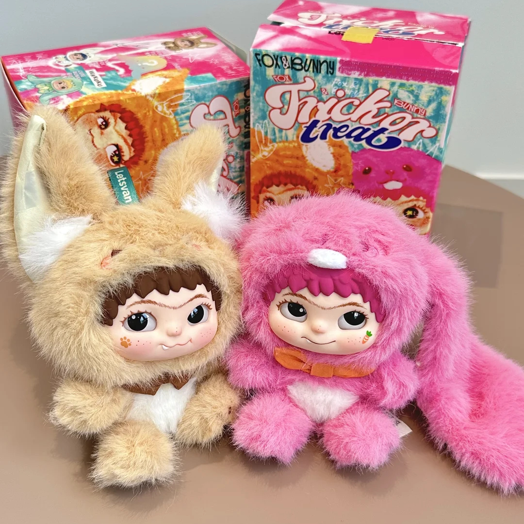 Letsvan Wakuku Blind Box Plush Toys - Fox & Bunny Trick Or Treat Series US Seller | Authentic
