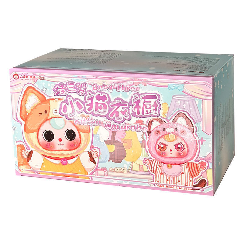 Baby Three “Kitten Wardrobe” Plush Blind Box (12 Styles) – US Seller