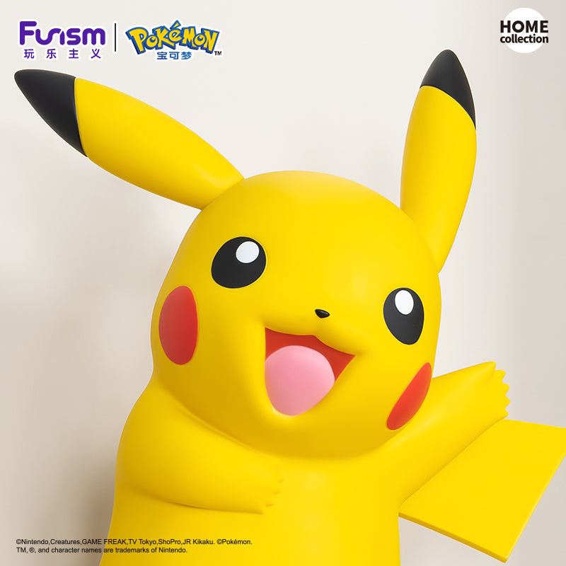 FUNISM Pokémon - Giant Pikachu Soft Vinyl Figure - 19.7 inches Life-Size Model