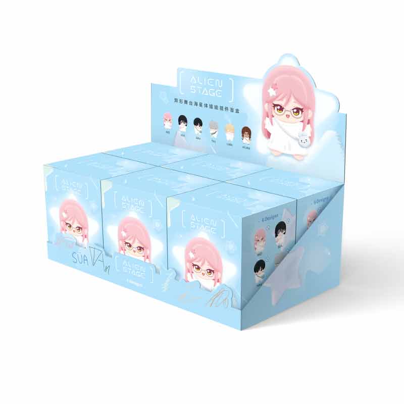 Alien Stage Anime Star Series Mystery Blind Box Keychains Chibi Plush Bag Charm