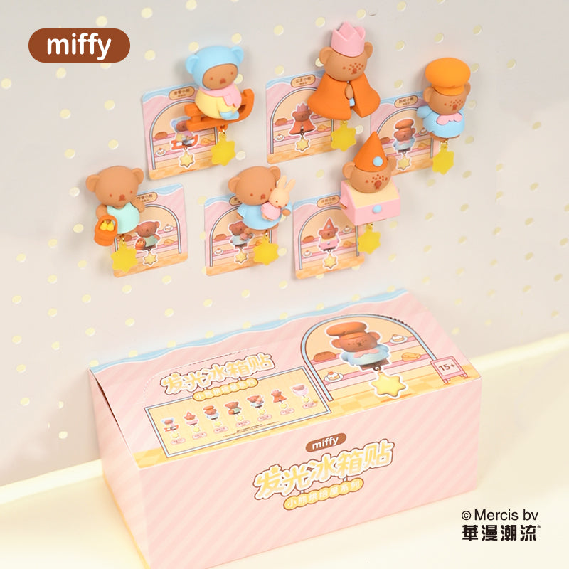 Miffy Boris Bear Bakery Glow Fridge Magnet Blind Box – US Seller
