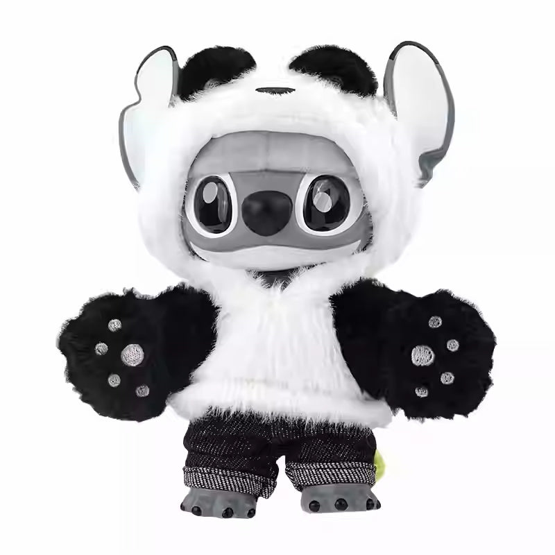 MINISO Disney Stitch GenZ Street Panda Plush Keychain 6.1" Vinyl Limited