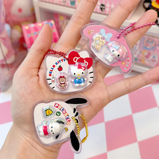 Sanrio Characters Mini Toy Charm Keychain Blind Box (9 Designs + Secret)