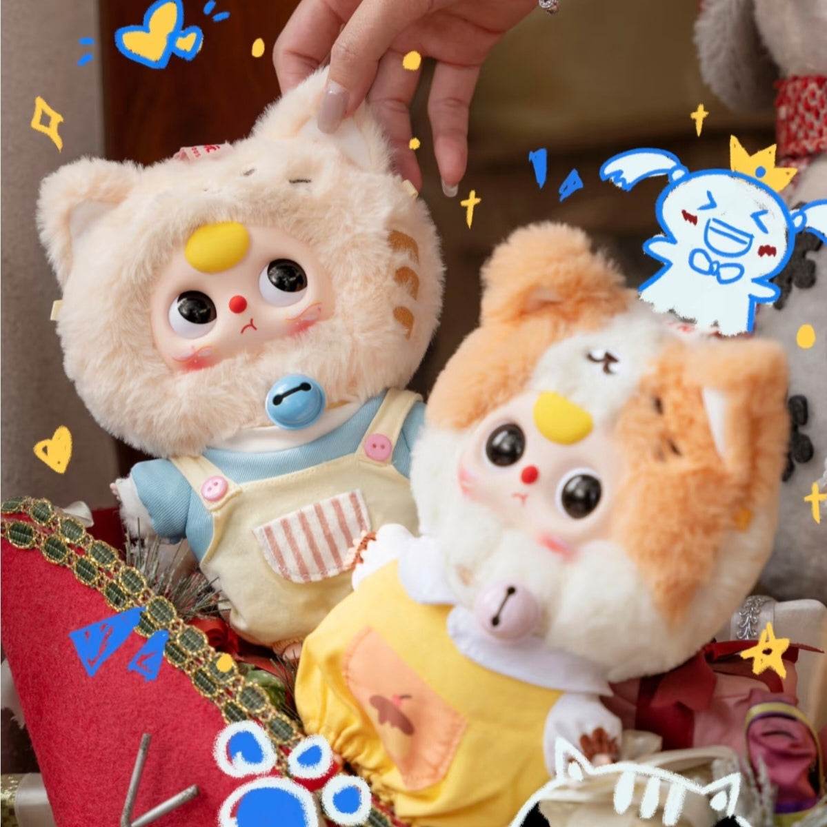 Baby Three “Kitten Wardrobe” Plush Blind Box (12 Styles) – US Seller