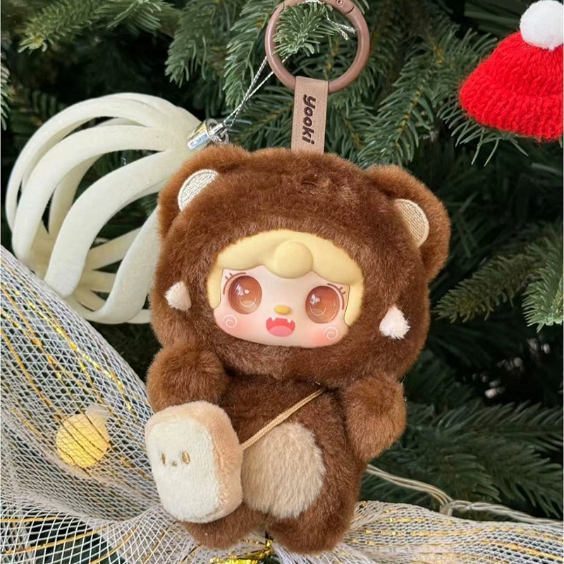 Yooki Take a Bite of Bear Blind Box Plush Keychain Blind Box Cute Collectible