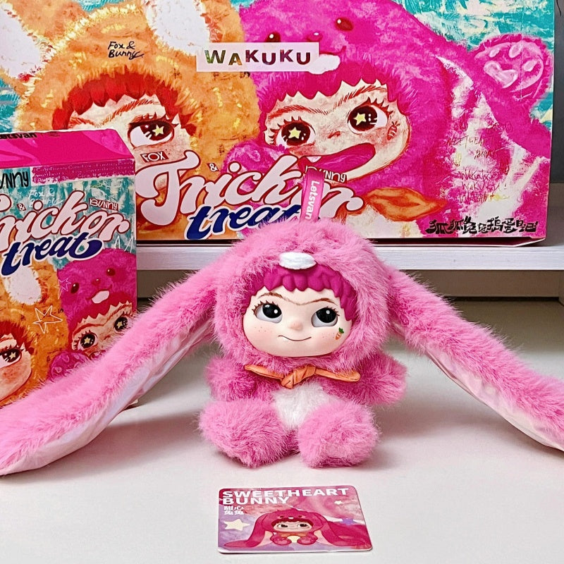 Letsvan Wakuku Blind Box Plush Toys - Fox & Bunny Trick Or Treat Series US Seller | Authentic