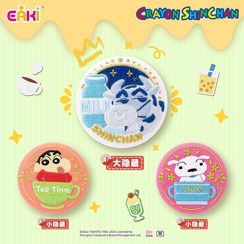 EAKI Crayon Shin-chan Embroidered Badge Blind Bag Dessert Party | US Seller