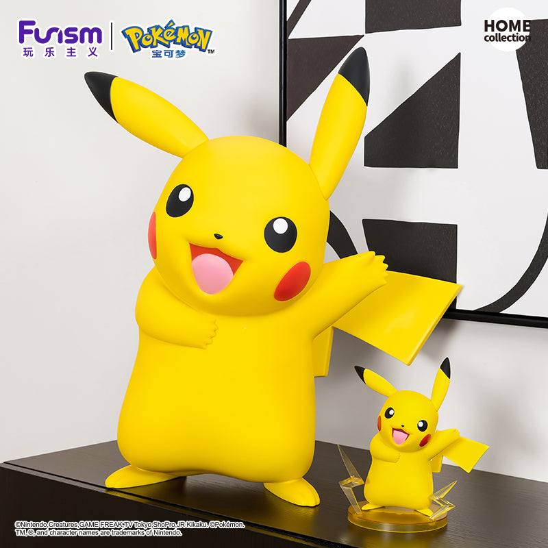 FUNISM Pokémon - Giant Pikachu Soft Vinyl Figure - 19.7 inches Life-Size Model