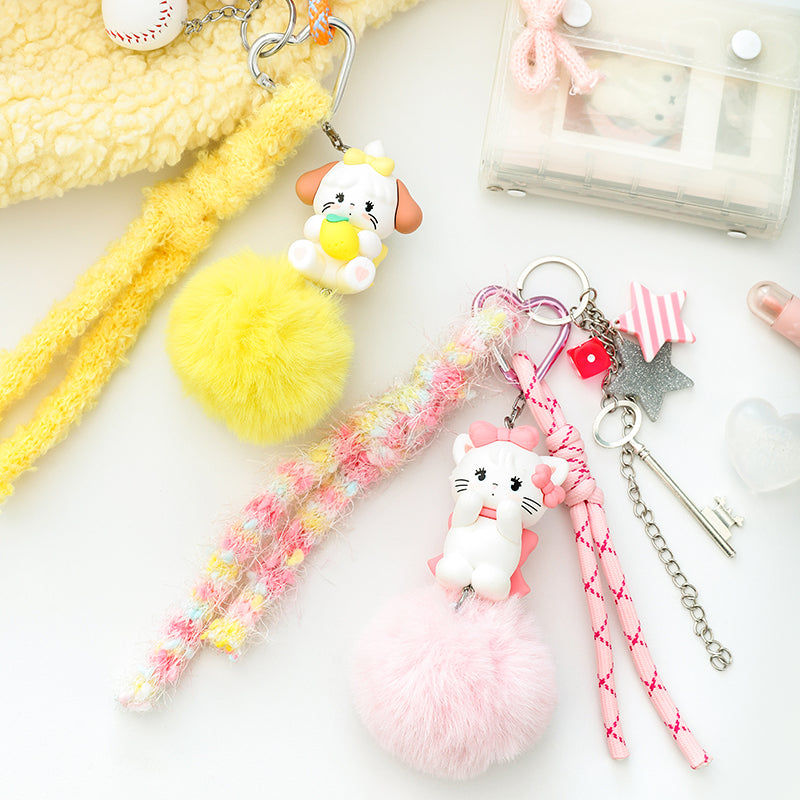 MIKKO Pompom Keychain Blind Box – Kawaii Bag Charm | US Seller Fast Ship
