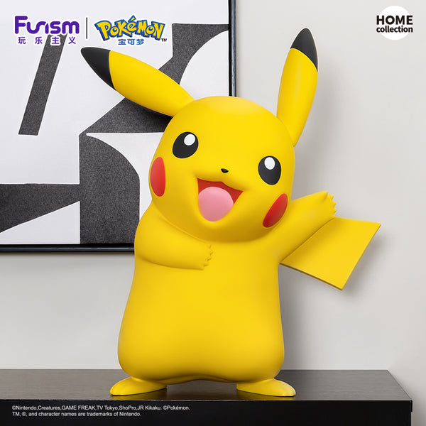 FUNISM Pokémon - Giant Pikachu Soft Vinyl Figure - 19.7 inches Life-Size